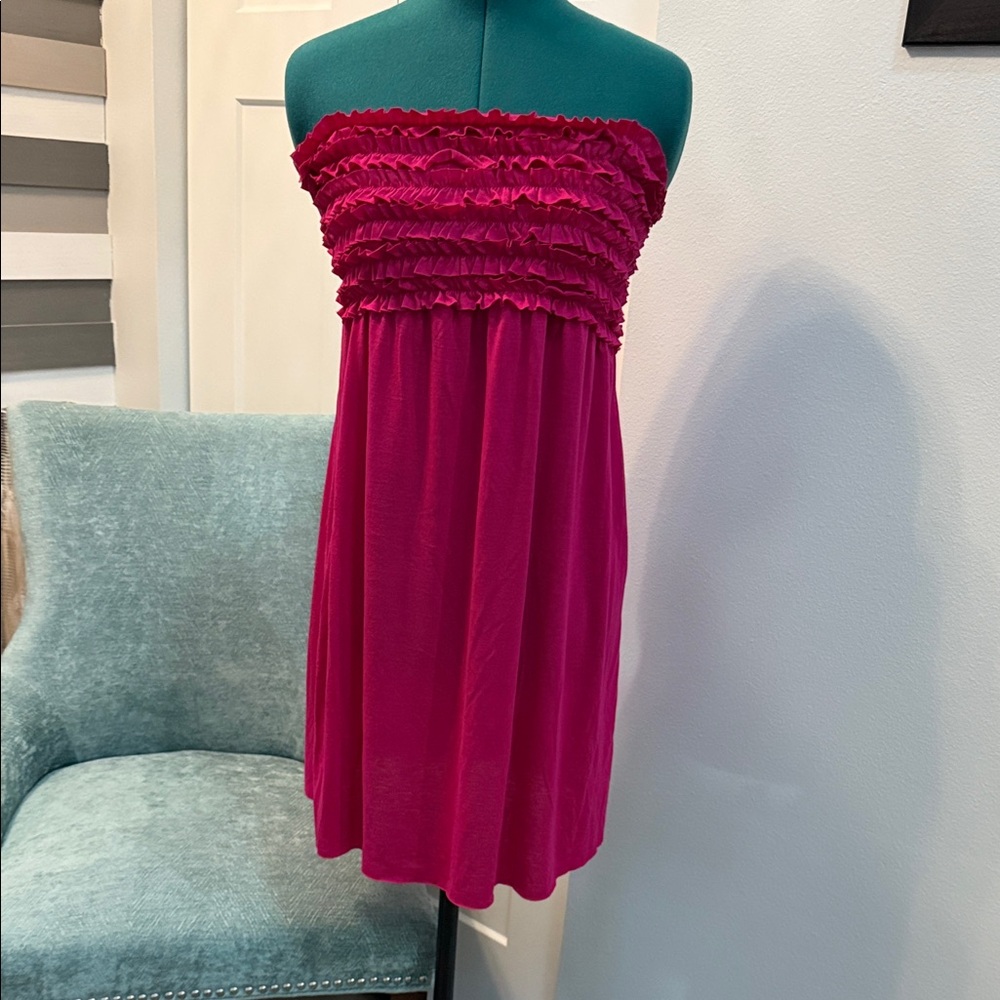 Strapless Pink Coverup